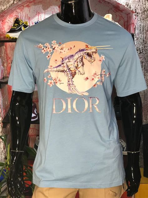 dior sorayama t shirt blue|Dior x sorayama tyrannosaurus.